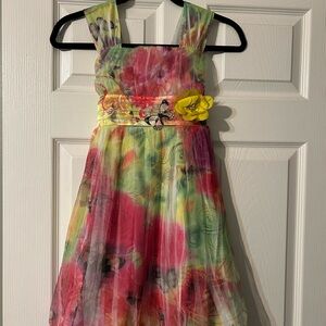 My Michelle colorful dress with butterfly design